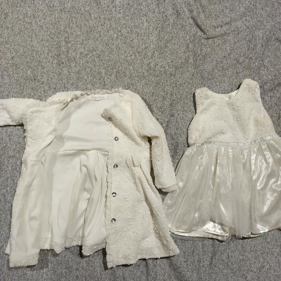 Toddler Christmas dress and coat set - Picture 1 of 8